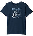 Columbia Stuttermabolur - Tech Trail™ - Háskólanám Dökkblátt Hea