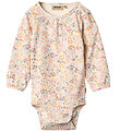 Wheat Bodysuit l/s - Elmine - Bright Flowers