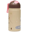 OYOY Water Bottle - 360 mL - Friends In The Forest - Rose