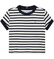 Tommy Hilfiger T-shirt - Ruffle Stripe - Dark Night Navy/Stripes