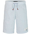 Tommy Hilfiger Íþrótta stuttbuxur - Varsity - Breezy Blue Heathe