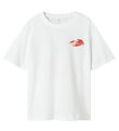 Name It Stuttermabolur - NkmFonnot - Bright White/LOBSTER