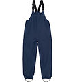 Color Kids Shell pants w. Suspenders - Total Eclipse
