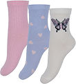 Name It Strumpor - 3-pack - NmfDorthea - Rosa Forsting/Serenity/