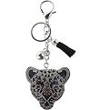 By Stær Keychain - Leopard - Grey