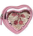 Konges Sløjd Portemonnee - Tut Heart Pailletten - Rose