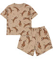 Konges Sløjd Shorts Set - Shorts/T-shirt - Lin - Tiger