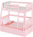 Our Generation Bunk bed w. Butterflies - Dreams Lining Two