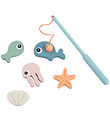 Done by Deer Bath Toy w. Fishing rod - Sea Friends - Color mix
