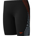 Speedo Badehose - Plastisol Placement Jammer - Schwarz m. Orange
