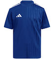 adidas Performance Stuttermabolur - Campeon25 - Royal Blue/Hvítu
