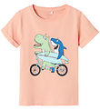Name It Stuttermabolur - NmmVux - Peach Pearl/Hjól