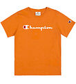 Champion T-shirt - Orange w. Print
