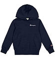 Champion Hoodie - Navy w. Logo