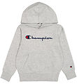 Champion Hoodie - Grey Melange w. Logo