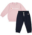 Champion Sweat Set - Crew neck - Navy/Pink w. Logo