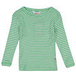 Joha Blouse - Rib - Wool/Silk - Off White/Green