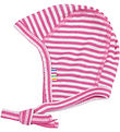Joha Baby Hat - Rib - Wool/Silk - Off White/Pink