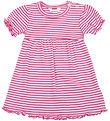 Joha Kleid - Rib - Wolle/Seide - Off White/Pink