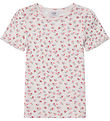 Hust and Claire T-shirt - Alma - Ivory w. Flowers