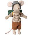 Maileg Wandering Mouse - Big Brother - Thin Stripes