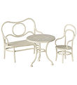 Maileg Miniature Cafe Set - Table with Chair and Bench - Mouse -