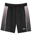 BOSS Shorts - Team BOSS - Schwarz m. Rosa