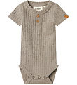 Lil' Atelier Bodysuit s/s - NbmOmilo - Mourning Dove