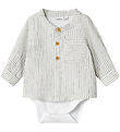 Name It Shirt Bodysuit l/s - NbmFedanne - Navy Blazer/Cloud Danc