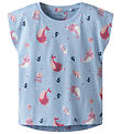 Name It Stuttermabolur - NmfVigga Chambray Blue/Whale