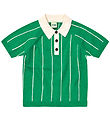 FUB Stuttermabolur - Polo - Basil/Ecru