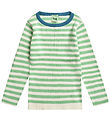 FUB Bluse - Rib - Ecru/Smaragd