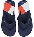 Tommy Hilfiger Flip Flops - Flag Print - Blue