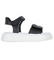 Calvin Klein Sandalar - Franskur rennilás - Svart/Silfur