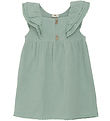 En Fant Kleid - Musselin - Jadeit m. Spitze
