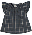 Müsli Kleid - Karo - Nacht Blue/Kaschmir