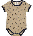 Müsli Bodysuit s/s - Palm - Cashmere/Night Blue