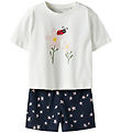 Name It Shorts Set - NmfVilinse - Bright White/Navy Blazer w. Bl