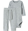 Name It Bodysuit l/e - Rib - NbmFrom - Quarry