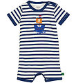 Freds World Summer Romper - Stripe applique - Almond/Navy