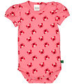 Freds World Bodysuit l/s - Crab Puff - Pink/Red/Navy