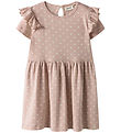 Lil' Atelier Dress - NmfGayo - Peach Whip/Swans