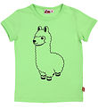 DÝR Stuttermabolur - AnimalHide - Björt Green Lama Buddy