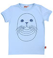 DÝR Stuttermabolur - AnimalHide - Baby Blue Útsala