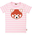 ANIMALS T-shirt - AnimalGrowl - Pastel Pink/Chalk Red Panda