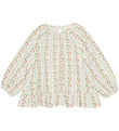 Flöss Bluse - Abigail - Soft White/Hell Blue