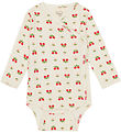 Flöss Wrap Bodysuit l/s - Sofia - Soft White Berry