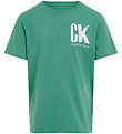 Calvin Klein T-Shirt - Brust Surf Grafik - Bahama Green