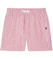 Tommy Hilfiger Badeshorts - Ithaka White/Medium+ Rot
