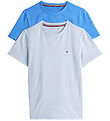 Tommy Hilfiger T-shirt - 2-Pack - Breezy Blue/Blue Spell White